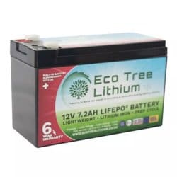 Eco Tree Lithium 12V 7.2AH  Battery