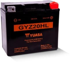 GYZ20HL Yuasa High Performance Maintenance Free Battery