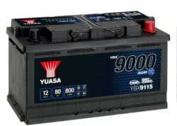 YBX9115 AGM Start – Stop Plus Battery